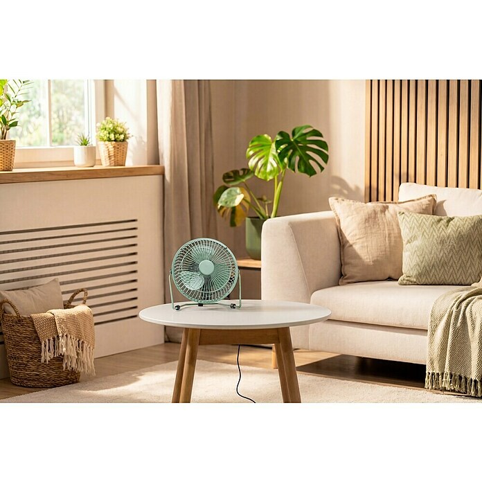 Voltomat USB ventilator Mini  (Zelena, 18 cm) | 3443 - Tisch/Standventilatoren QM | CBLB - Ventilatoren Qualitätsmarke | CBL - Ventilatoren | CB - Elektroinstallation | C - Elektro | BAUHAUS