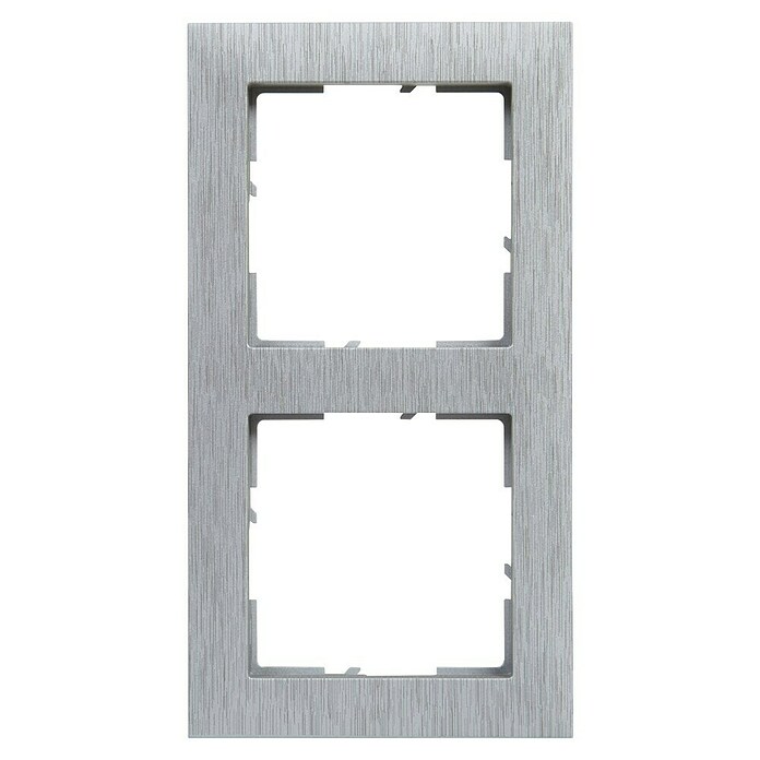 Legrand Suno Marco (Aluminio, Cepillado, Modelo de mecanismos: x 2, Plástico, Colocar) | BAUHAUS