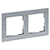 Legrand Suno Marco (Aluminio, Cepillado, Modelo de mecanismos: x 2, Plástico, Colocar) | BAUHAUS