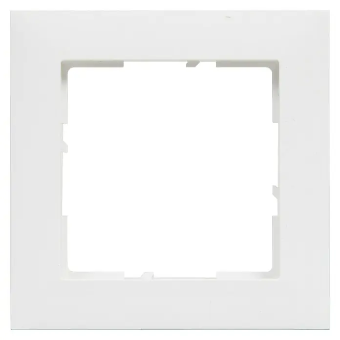 Legrand Suno Marco - Blanco, Modelo de mecanismos: x 1, Plástico, Colocar - Marco embellecedor de plástico blanco para interruptor/enchufe eléctrico.