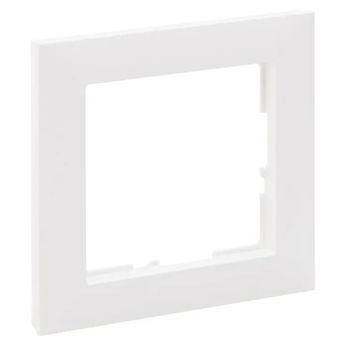 Legrand Suno Marco - Blanco, Modelo de mecanismos: x 1, Plástico, Colocar - Marco blanco cuadrado para toma eléctrica.