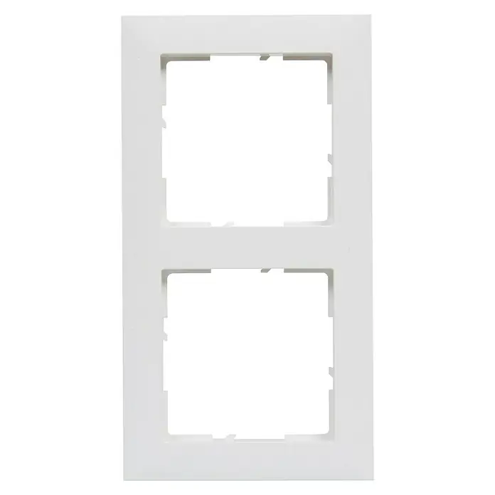 Legrand Suno Marco - Blanco, Modelo de mecanismos: x 2, Plástico, Colocar - Marco doble blanco para dos interruptores o enchufes eléctricos.