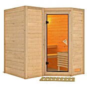 Karibu Massivholzsauna Sahib 1