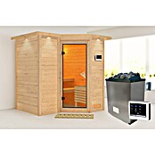 Karibu Massivholzsauna Sahib 1