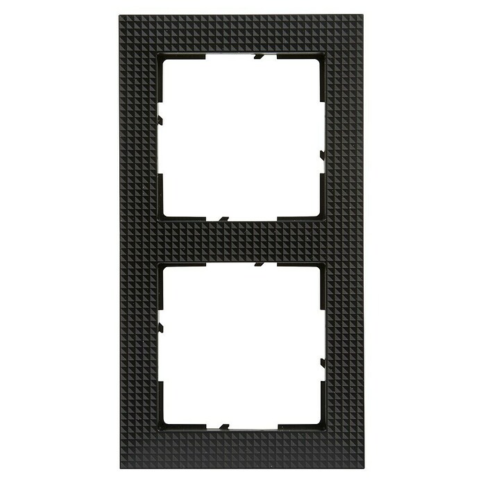 Legrand Suno Marco (Negro, Cepillado, Modelo de mecanismos: x 2, Plástico, Colocar) | BAUHAUS