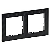 Legrand Suno Marco (Negro, Cepillado, Modelo de mecanismos: x 2, Plástico, Colocar) | BAUHAUS