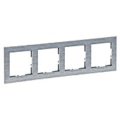 Legrand Suno Marco (Aluminio, Cepillado, Modelo de mecanismos: x 4, Plástico, Colocar) | BAUHAUS
