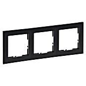 Legrand Suno Marco (Negro, Cepillado, Modelo de mecanismos: x 3, Plástico, Colocar) | BAUHAUS