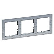 Legrand Suno Marco (Aluminio, Cepillado, Modelo de mecanismos: x 3, Plástico, Colocar) | BAUHAUS