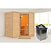 Karibu Massivholzsauna Sahib 1
