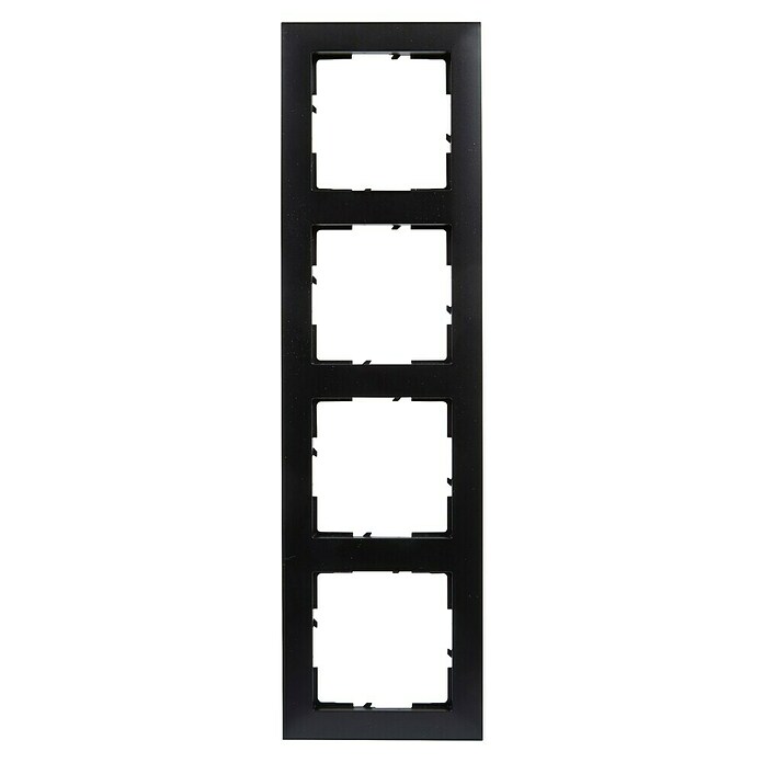 Legrand Suno Marco (Negro, Modelo de mecanismos: x 4, Plástico, Colocar) | BAUHAUS