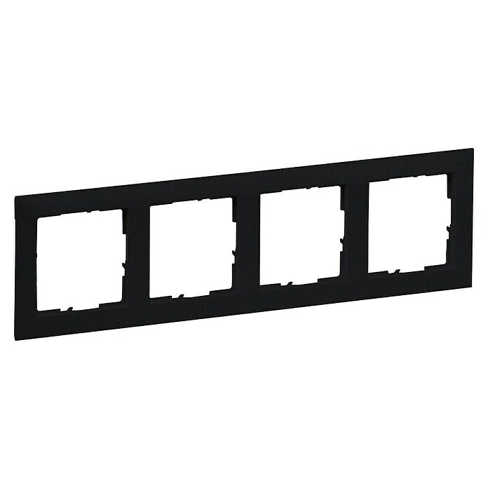 Legrand Suno Marco (Negro, Modelo de mecanismos: x 4, Plástico, Colocar) | BAUHAUS