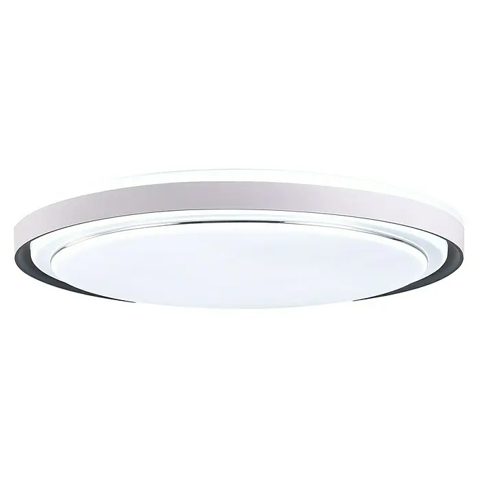 Led Hispania Plafón LED redondo Marín - 40 W, Ø x Al: 500 cm x 90 mm, Blanco, Blanco frío - Plafón LED redondo blanco de diseño moderno.