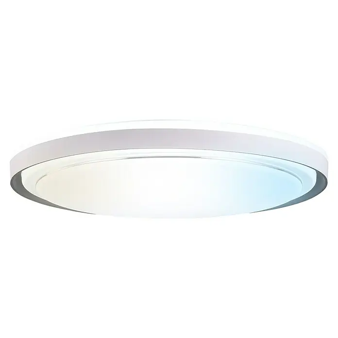 Led Hispania Plafón LED redondo Marín - 40 W, Ø x Al: 500 cm x 90 mm, Blanco, Blanco frío - Lámpara de techo LED redonda blanca empotrada con panel de luz difusa.