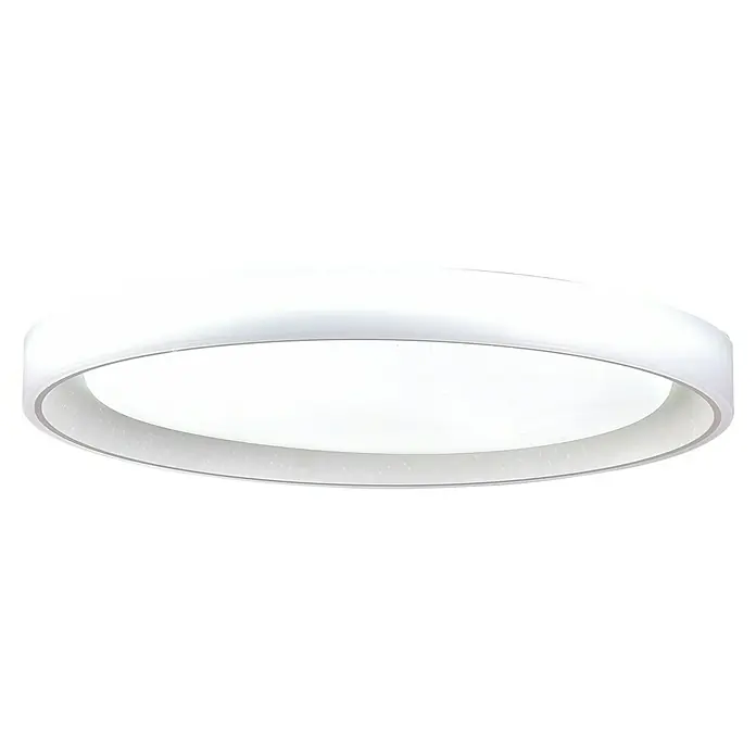 Led Hispania Plafón LED redondo Zonda - 40 W, Ø x Al: 500 cm x 90 mm, Gris/Plata, Blanco frío - Lámpara de techo LED redonda blanca, de superficie.