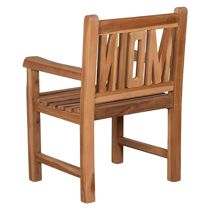 Bene Living Gartenstuhl Moin - Teakholz, Natur, B x T x H: 60 x 60 x 91 cm