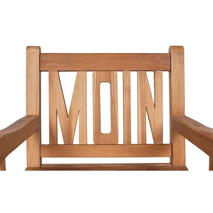 Bene Living Gartenstuhl Moin - Teakholz, Natur, B x T x H: 60 x 60 x 91 cm