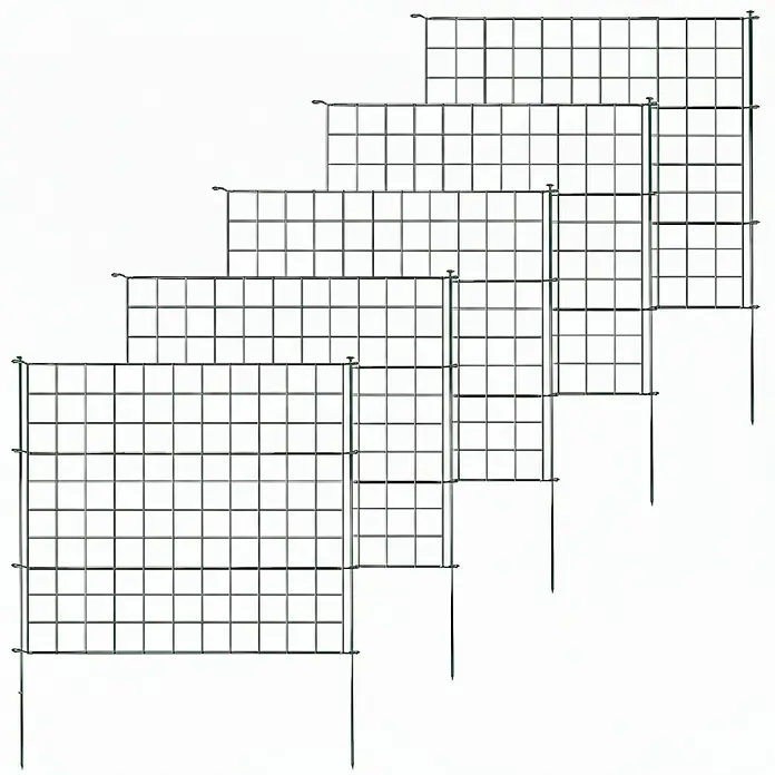 Floordirekt Zaun-Set Pablo 5-teilig Anthrazit - 77,5 x 99 cm, Anthrazit