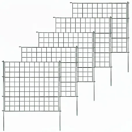Floordirekt  Zaun-Set Pablo 5-teilig Anthrazit