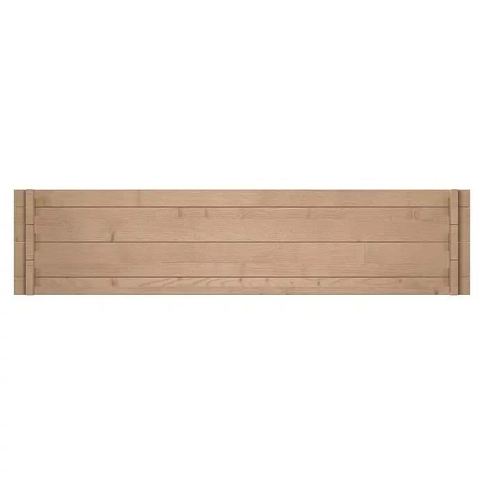 Upyard Hochbeet Multibox - L x B x H: 119 x 119 x 29,5 cm, Holz, Braun - Hellbraune Holzplatte mit horizontalen Brettern, sichtbarer Holzmaserung und vertikalen Endstützen.