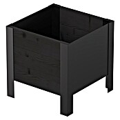 Upyard Pflanzkasten Modernbox niedrig (36 x 36 x 32 cm, Holz, Schwarz) | BAUHAUS