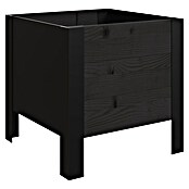 Upyard Pflanzkasten Modernbox niedrig (36 x 36 x 32 cm, Holz, Schwarz) | BAUHAUS