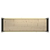 Upyard Pflanzkasten Modernbox niedrig (118 x 36 x 32 cm, Holz, Natur/Schwarz) | BAUHAUS