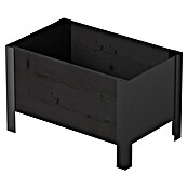 Upyard Pflanzkasten Modernbox niedrig (58 x 36 x 32 cm, Holz, Schwarz) | BAUHAUS
