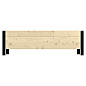 Upyard Pflanzkasten Modernbox niedrig (118 x 36 x 32 cm, Holz, Natur/Schwarz) | BAUHAUS
