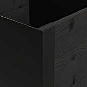 Upyard Pflanzkasten Modernbox niedrig (36 x 36 x 32 cm, Holz, Schwarz) | BAUHAUS