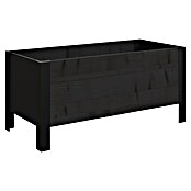 Upyard Pflanzkasten Modernbox niedrig (78 x 36 x 32 cm, Holz, Schwarz) | BAUHAUS