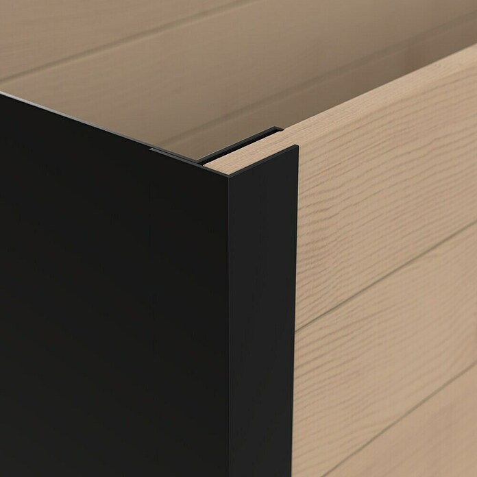 Upyard Pflanzkasten Modernbox niedrig (118 x 36 x 32 cm, Holz, Braun/Schwarz) | BAUHAUS