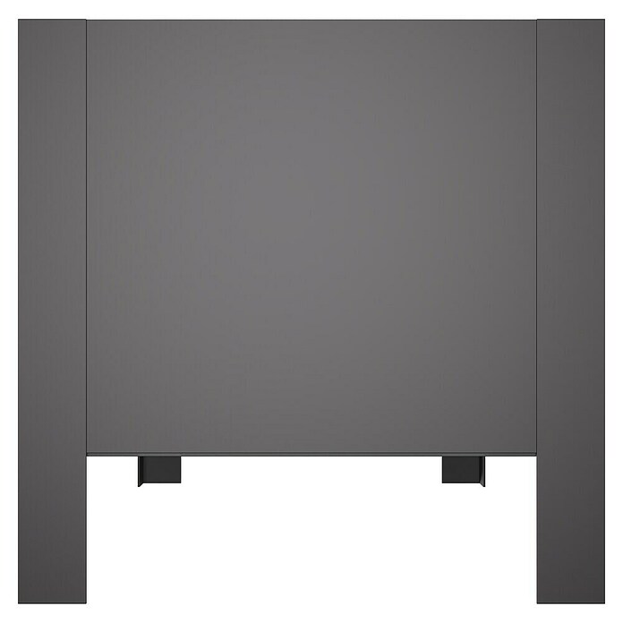 Upyard Macetero para plantas Modernbox Niedrig (78 x 36 x 32 cm, Madera, Gris) | BAUHAUS