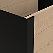 Upyard Pflanzkasten Modernbox niedrig (58 x 36 x 32 cm, Holz, Braun/Schwarz) | BAUHAUS