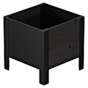 Upyard Pflanzkasten Modernbox niedrig (36 x 36 x 32 cm, Holz, Schwarz) | BAUHAUS