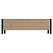 Upyard Pflanzkasten Modernbox niedrig (118 x 36 x 32 cm, Holz, Braun/Schwarz) | BAUHAUS