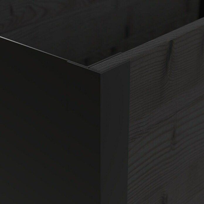 Upyard Pflanzkasten Modernbox niedrig (78 x 36 x 32 cm, Holz, Schwarz) | BAUHAUS