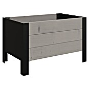 Upyard Macetero para plantas Modernbox Niedrig (58 x 36 x 32 cm, Madera, Gris) | BAUHAUS