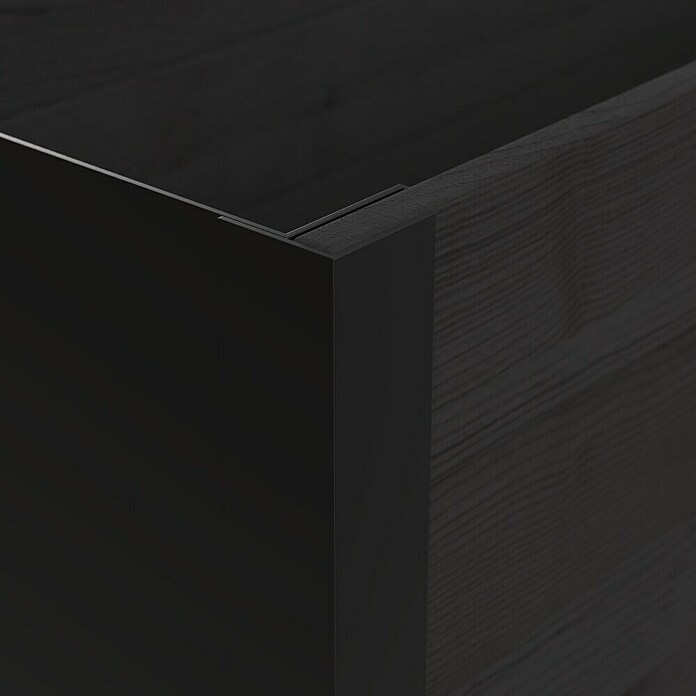 Upyard Macetero para plantas Modernbox Niedrig (118 x 36 x 32 cm, Madera, Negro) | BAUHAUS