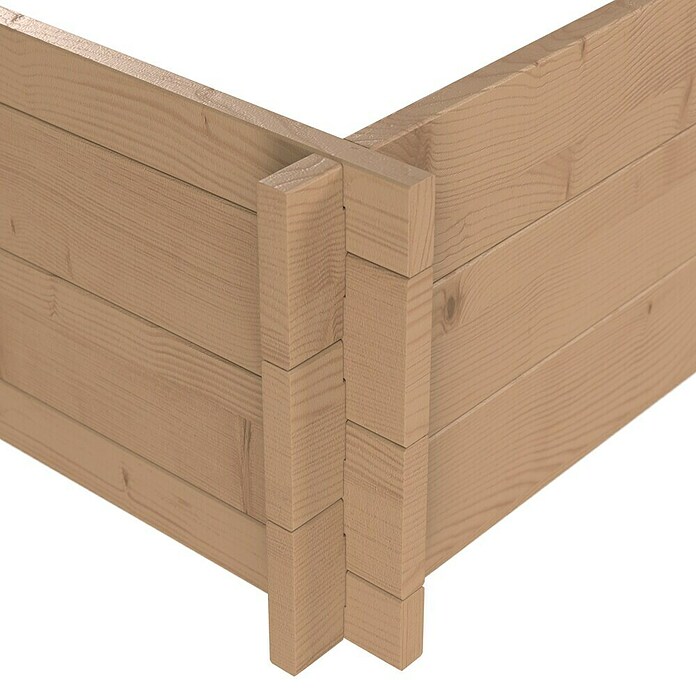 Upyard Huerto Multibox (L x An x Al: 119 x 119 x 29,5 cm, Madera, Marrón) | BAUHAUS