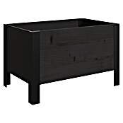 Upyard Pflanzkasten Modernbox niedrig (58 x 36 x 32 cm, Holz, Schwarz) | BAUHAUS
