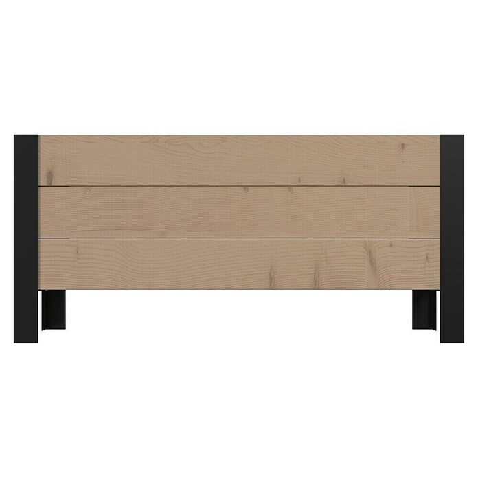 Upyard Pflanzkasten Modernbox niedrig (78 x 36 x 32 cm, Holz, Braun/Schwarz) | BAUHAUS