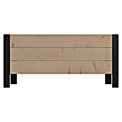 Upyard Pflanzkasten Modernbox niedrig (78 x 36 x 32 cm, Holz, Braun/Schwarz) | BAUHAUS