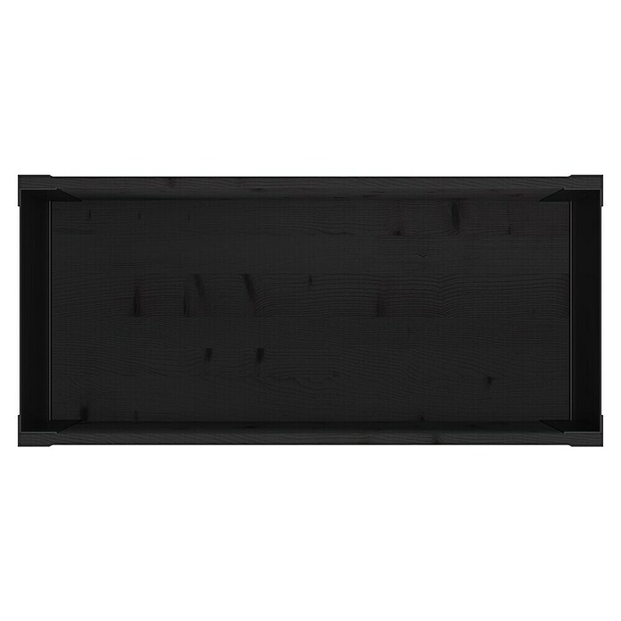 Upyard Pflanzkasten Modernbox niedrig (78 x 36 x 32 cm, Holz, Schwarz) | BAUHAUS