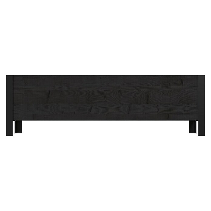 Upyard Macetero para plantas Modernbox Niedrig (118 x 36 x 32 cm, Madera, Negro) | BAUHAUS