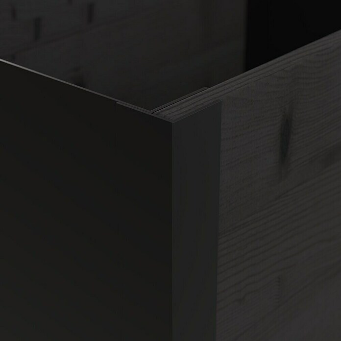 Upyard Pflanzkasten Modernbox niedrig (58 x 36 x 32 cm, Holz, Schwarz) | BAUHAUS