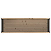 Upyard Pflanzkasten Modernbox niedrig (118 x 36 x 32 cm, Holz, Braun/Schwarz) | BAUHAUS