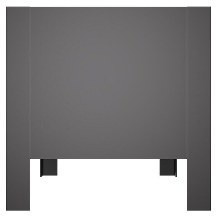 Upyard Macetero para plantas Modernbox Niedrig (58 x 36 x 32 cm, Madera, Gris) | BAUHAUS
