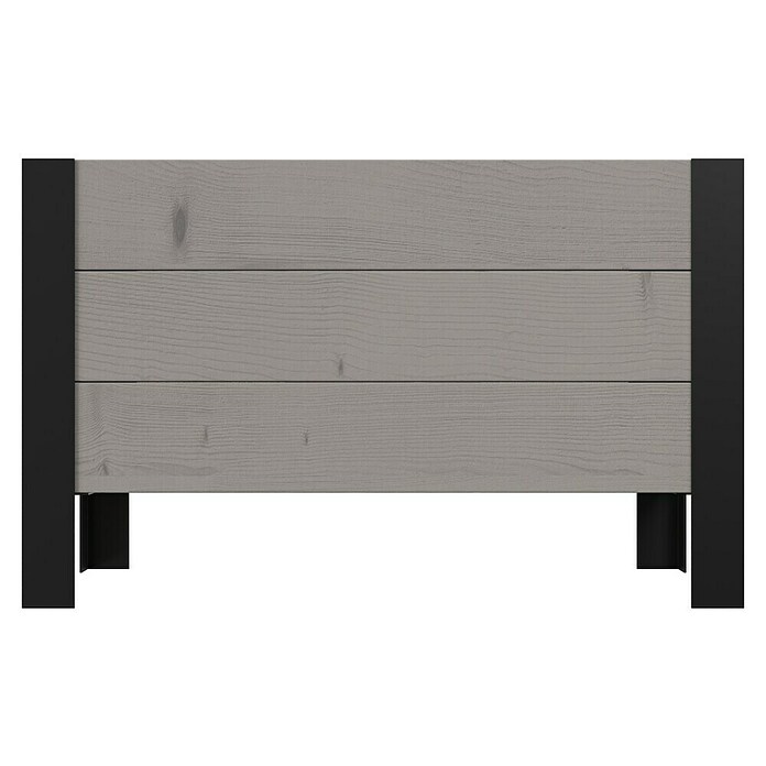 Upyard Macetero para plantas Modernbox Niedrig (58 x 36 x 32 cm, Madera, Gris) | BAUHAUS