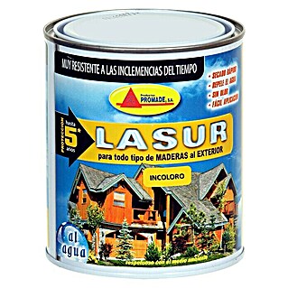 Protección para madera Lasur al agua (Incoloro, 750 ml)